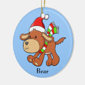 Weihnachtswelpe "Bär" Ornament (Links)