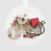 Weihnachtswelpe - englisches ornament (Rückseite)