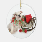 Weihnachtswelpe - englisches silbernes ornament (Links)