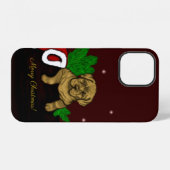 Weihnachtswelpe iPhone Hülle (Rückseite (Horizontal))