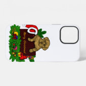 Weihnachtswelpe iPhone Hülle (Rückseite (Horizontal))