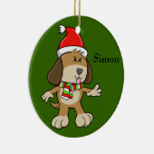 WeihnachtsWelpe "Simon" Ornament (Rechts)