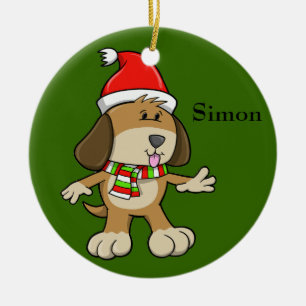 WeihnachtsWelpe "Simon" Ornament