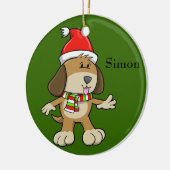 WeihnachtsWelpe "Simon" Ornament (Links)