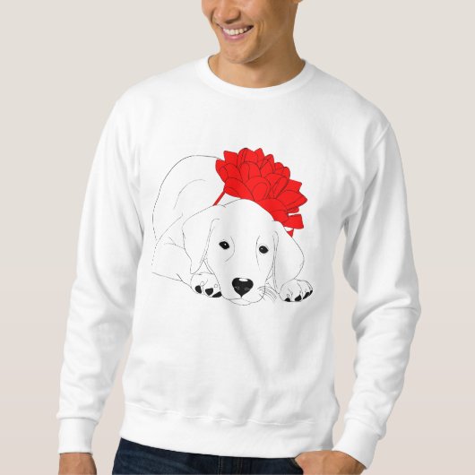 Weihnachtswelpe Sweatshirt (Vorderseite)