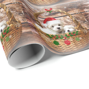 Weihnachtswelpen, bezauberndes Urlaubsdesign Geschenkpapier