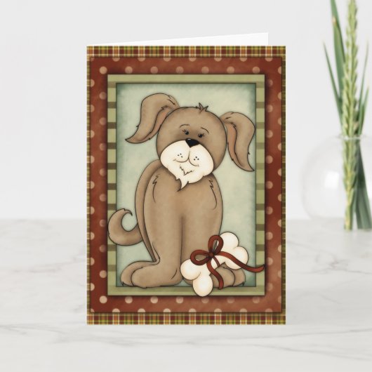 Weihnachtswelpen Grußkartendesign 3 Feiertagskarte (Vorderseite)