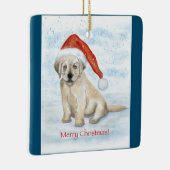 Weihnachtswelpen Keramikornament (Rechts)