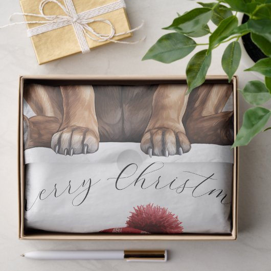 Weihnachtswelpen Seidenpapier (Geschenk)