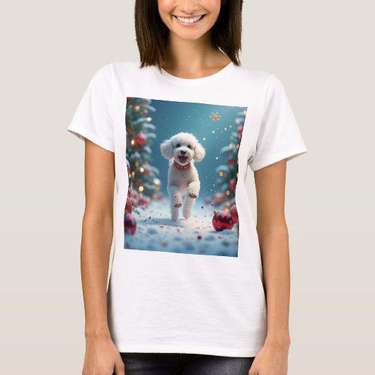 Weihnachtswelpen T-Shirt (Vorderseite)