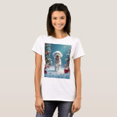Weihnachtswelpen T-Shirt (Vorne ganz)