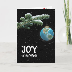 Weihnachtswelt-Globus-Ornament mit Sternen Karte