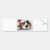 Weihnachtswelthund Autoaufkleber (Vorne)