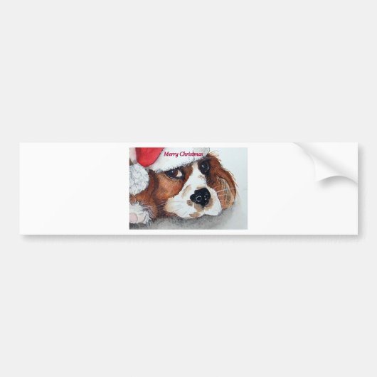 Weihnachtswelthund Autoaufkleber (Vorne)