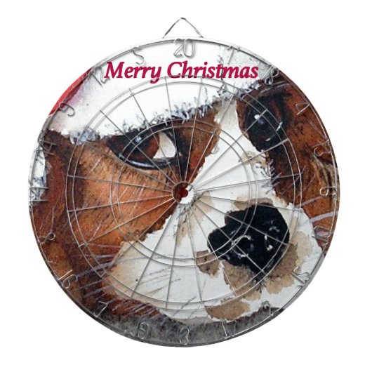 Weihnachtswelthund Dartscheibe (vorne)
