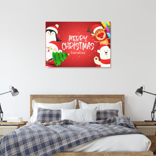 Weihnachtswerbung Leinwanddruck (Insitu (Schlafzimmer))