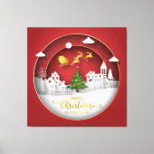 Weihnachtswerbung Leinwanddruck (Vorderseite)