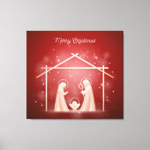 Weihnachtswerbung Leinwanddruck (Vorderseite)