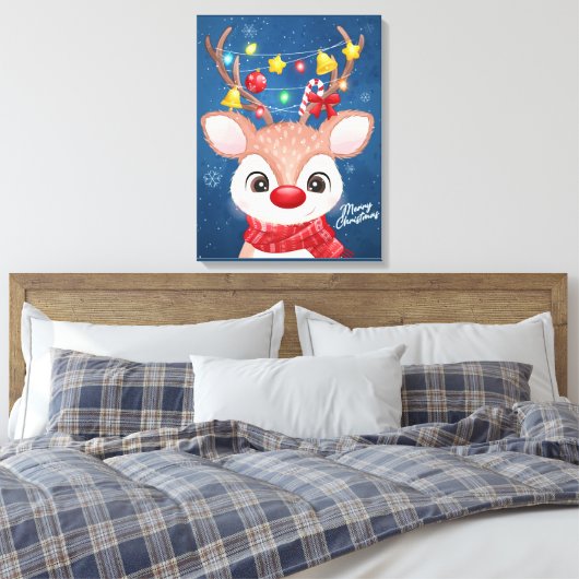 Weihnachtswerbung Leinwanddruck (Insitu (Schlafzimmer))
