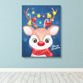 Weihnachtswerbung Leinwanddruck (Insitu (Holzboden))