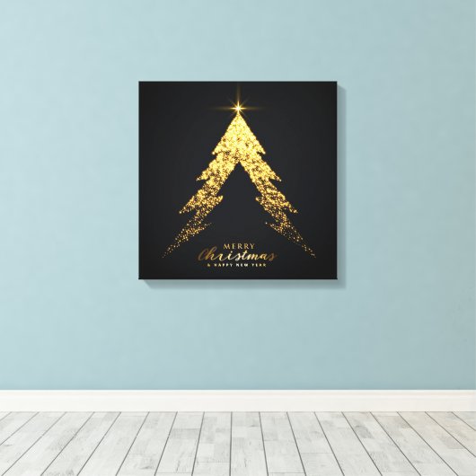 Weihnachtswerbung Leinwanddruck (Insitu (Holzboden))