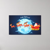 Weihnachtswerbung Leinwanddruck (Vorderseite)