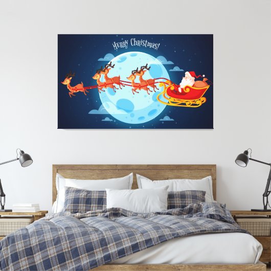 Weihnachtswerbung Leinwanddruck (Insitu (Schlafzimmer))