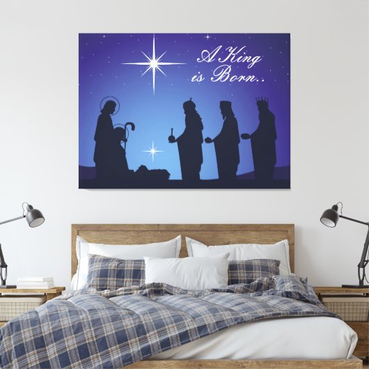 Weihnachtswerbung Leinwanddruck (Insitu (Schlafzimmer))