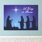 Weihnachtswerbung Leinwanddruck (Insitu (Holzboden))