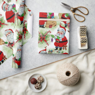 Weihnachtswerkstatt des Weihnachtsmanns Geschenkpapier