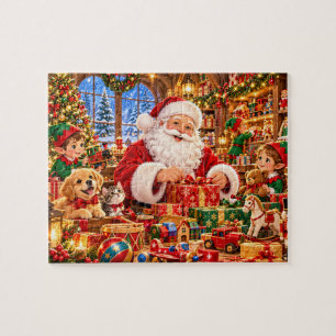 Weihnachtswerkstatt des Weihnachtsmanns Puzzle