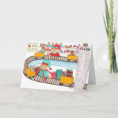 Weihnachtswerkstatt Feiertagskarte (Vorderseite)