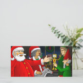 Weihnachtswerkstatt Feiertagskarte (Stehend Vorderseite)