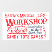 Weihnachtswerkstatt Fensteraufkleber (Blatt)