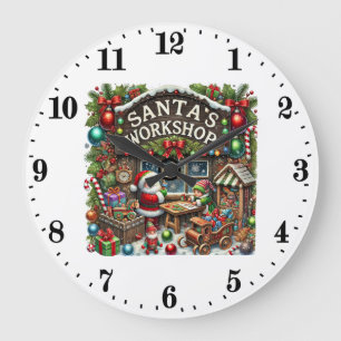 Weihnachtswerkstatt Große Wanduhr