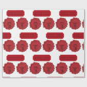 Weihnachtswerkstatt Individuelle Name Weihnachtsfe Geschenkpapier (Flach)