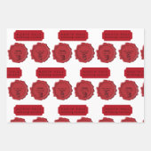 Weihnachtswerkstatt Individuelle Name Weihnachtsfe Geschenkpapier Set (Vorderseite 3)