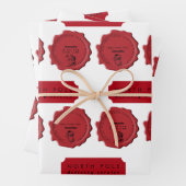 Weihnachtswerkstatt Individuelle Name Weihnachtsfe Geschenkpapier Set (Beispiel)