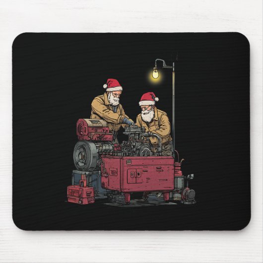 Weihnachtswerkstatt Motor Rep Mousepad (Vorne)