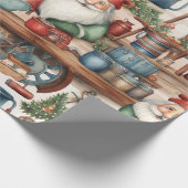 Weihnachtswerkstatt niedlich geschenkpapier (Ecke)