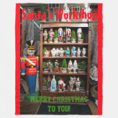 Weihnachtswerkstatt Nutcrackers Fleece Blanket (Vorderseite)