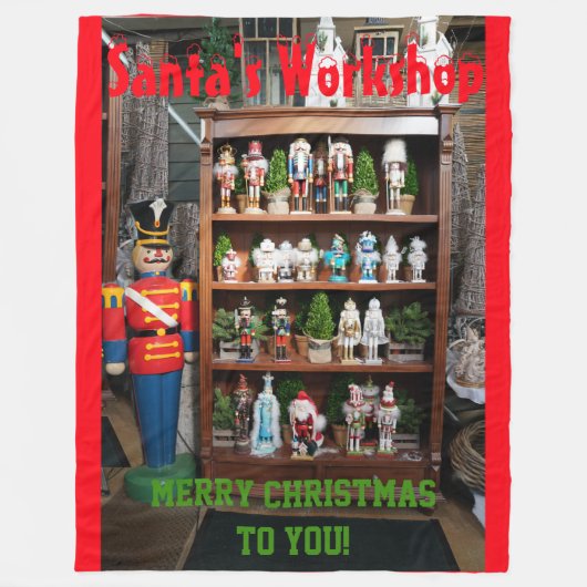 Weihnachtswerkstatt Nutcrackers Fleece Blanket (Vorderseite)