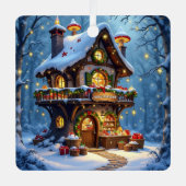 Weihnachtswerkstatt Personalisiert Ornament Aus Metall (Vorderseite)