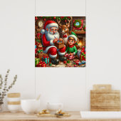 Weihnachtswerkstatt Poster (Küche)
