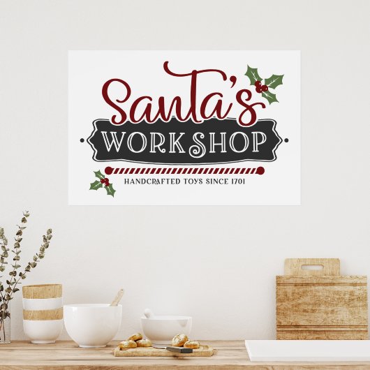 Weihnachtswerkstatt Poster (Küche)