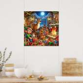 Weihnachtswerkstatt Poster (Küche)