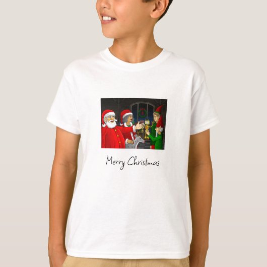 Weihnachtswerkstatt Santa Claus T-Shirt (Vorderseite)