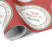 Weihnachtswerkstatt Weihnachten Geschenkpapier (Rolleneckpunkt)