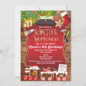Weihnachtswerkstatt Weihnachten-Party Einladung (Vorderseite)