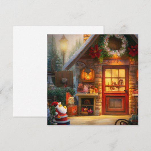 Weihnachtswerkstatt Weihnachtskarte (Vorne/Hinten)